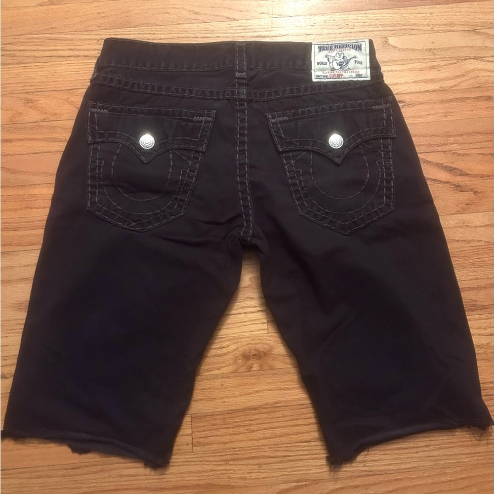 True Religion Dark Denim Shorts